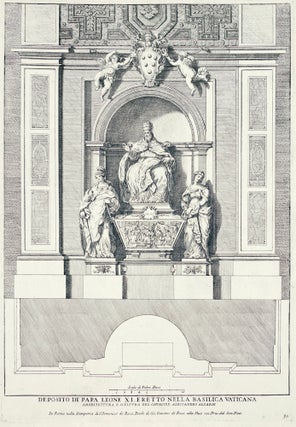 Item nr. 161297 Deposito di Papa Leone XI. Eretto Nella Basilica Vaticana. Domenico De Rossi