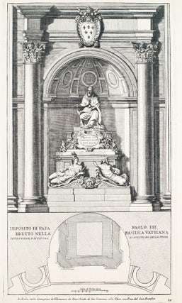 Item nr. 161298 Deposito di Papa Paolo III. Eretto Nella Basilica Vaticana. Domenico De Rossi