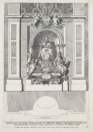 Item nr. 161300 Deposito di Papa Innocenzo XI. Eretto Nella Basilica Vaticana. Domenico De Rossi