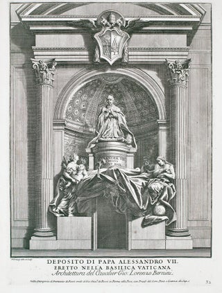 Item nr. 161301 Deposito di Papa Alessandro VII. Eretto Nella Basilica Vaticana. Domenico De Rossi