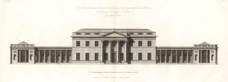 Item nr. 161371 South East Elevation of Castle Coole, in Fermanagh County, Ireland. The New Vitruvius Britannicus; Consisting of Plans and Elevations of Modern Buildings, Public and Private, Erected in Great Britain by the Most Celebrated Architects. George Richardson.