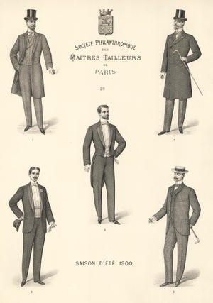 Item nr. 161603 Saison D'Ete 1900 [Men's fashion]. Societe Philanthropique des Maitres Tailleurs...