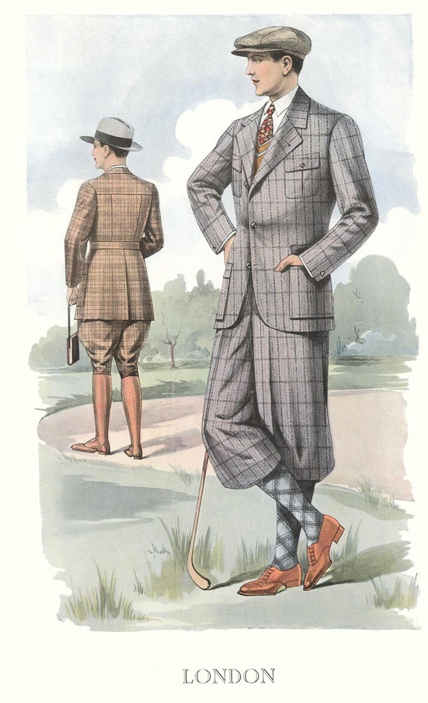 Item nr. 161608 London [Men's Fashion Illustration]. Bulletin Officiel de la Mode, Supplement au No. 139, Ete 1933. L. Gaudet.