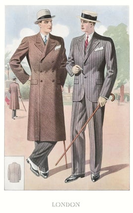 Item nr. 161609 London [Men's Fashion Illustration]. Bulletin Officiel de la Mode, Supplement au...