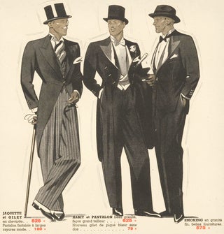 Item nr. 161614 Formal wear. [Men's fashion]. Bayard Fraisse-Vetements. Bayard Fraisse-Vetements,...