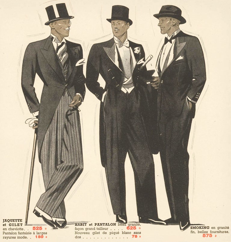 Item nr. 161614 Formal wear. [Men's fashion]. Bayard Fraisse-Vetements. Bayard Fraisse-Vetements, Giraud et Rivaire.