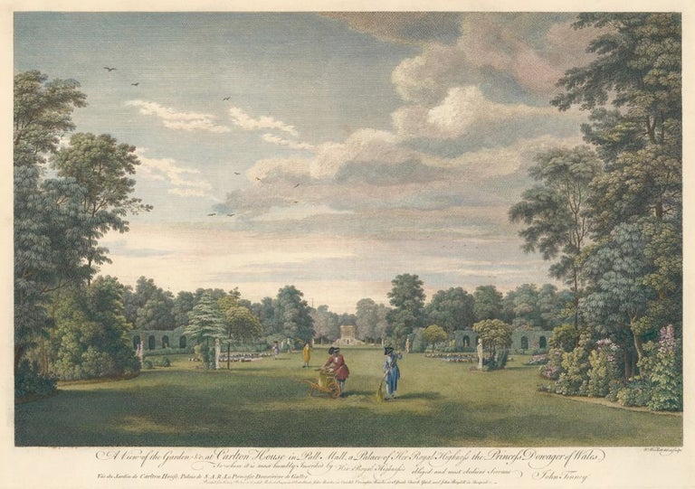 Item nr. 161721 A View of the Garden at Carlton House [Wales]. English School.
