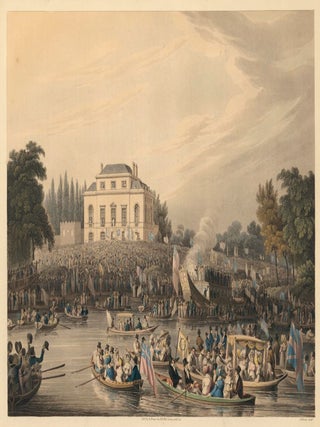 Item nr. 161740 Arrival at Brandenburgh House of the Watermen with an Address to the Queen. M....