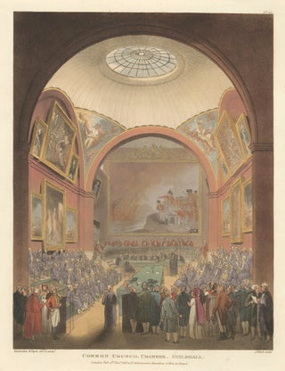 Item nr. 161767 Common Council Chamber, Guildhall. The Microcosm of London. Rudolph Ackermann