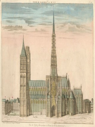 Item nr. 161774 Vue de l'Eglise Metropolitaine de Rouen du cote du Septentrion [Rouen,...