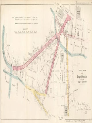 Item nr. 161838 Detail Plan of the Proposed Thorofares Showing the Houses to be Taken Down....