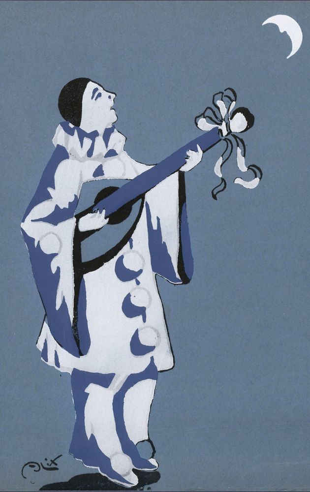 Pierrot Serenading the Moon | Alix