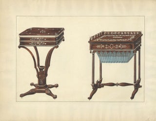 Small Table and Sewing Table. Cabinet-maker's catalog of Charles X furniture.