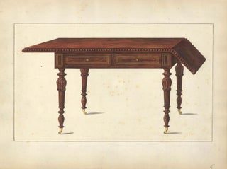 Writing desk. Cabinet-maker's catalog of Charles X furniture.