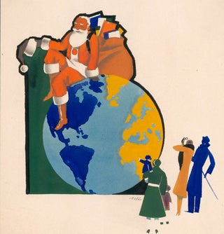 Item nr. 162006 Santa on the Globe. Warner Kreuter