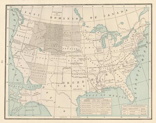 Item nr. 162209 United States in Peace [1865-1889]. Cram's Unrivaled Atlas of the World. George...