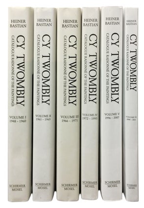 Item nr. 162223 CY TWOMBLY: Catalogue Raisonné of the Paintings. Volumes I -1v. Heiner Bastian