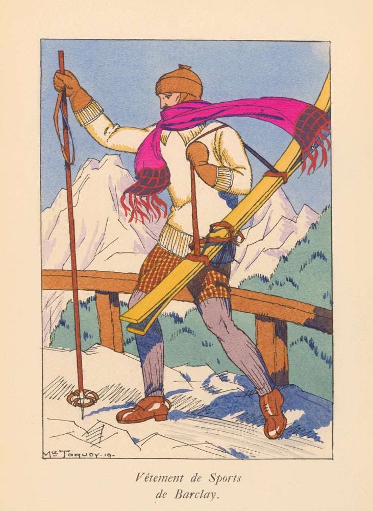 Item nr. 162392 Vetement de Sports de Barclay [Ski Fashion]. La Guirlande, album mensuel d’art et de litterature. Maurice Taquoy, Francois M. Bernouard, La Guirlande.