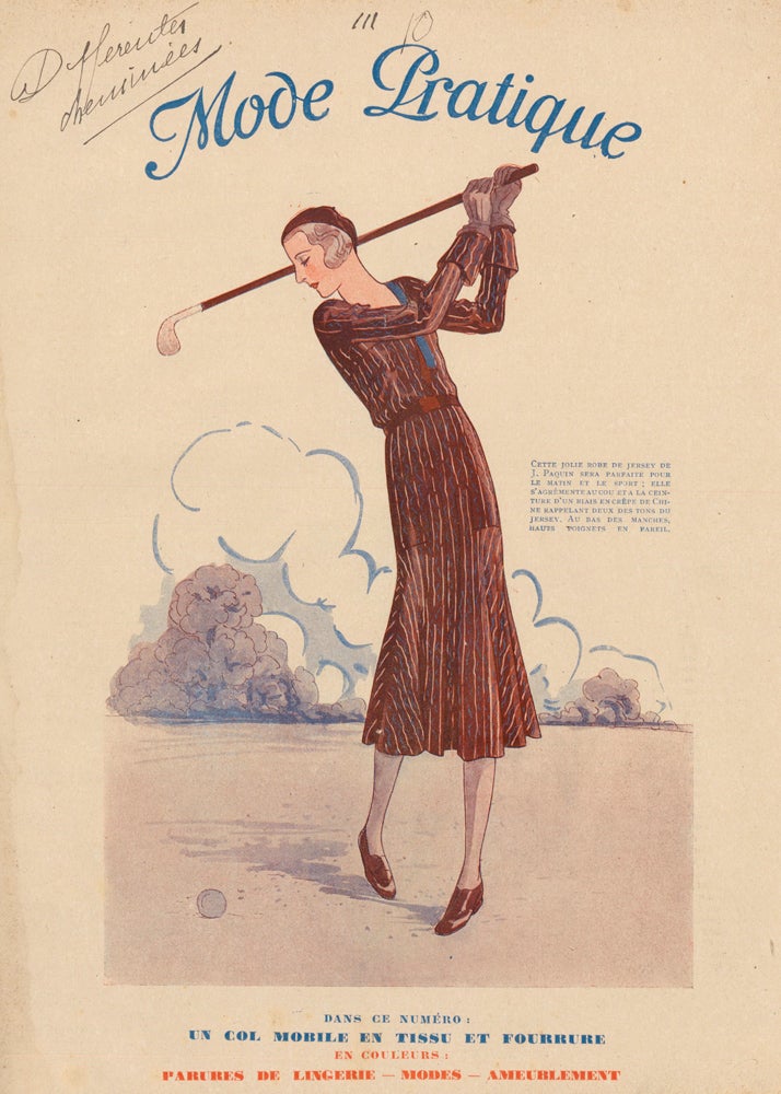 Item nr. 162395 Golfing Fashion. La Mode Pratique. Madame C. de Broutelles, La Mode Pratique.