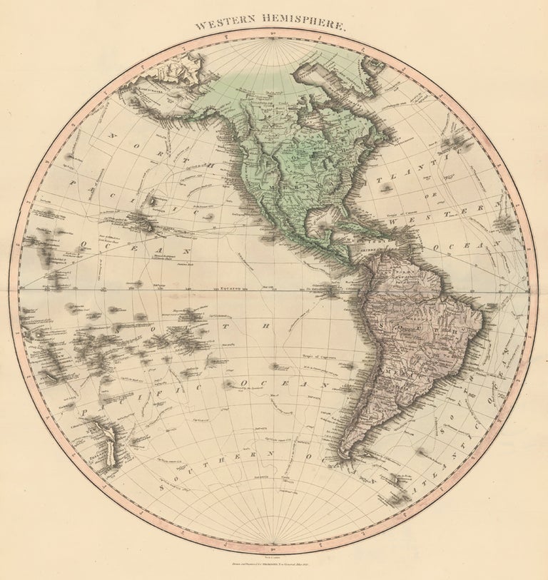 Item nr. 162430 Western Hemisphere [North and South America, New Zealand]. Thomson's New General Atlas. John Thomson.
