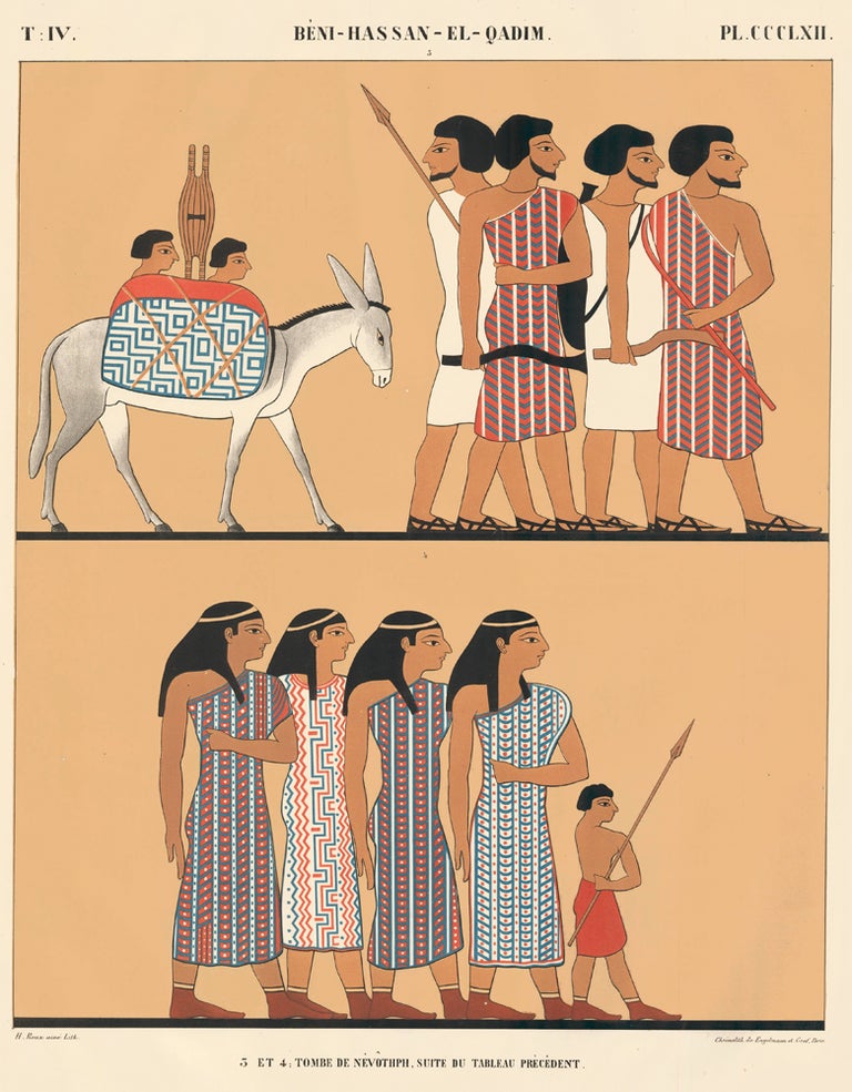 Item nr. 162532 3 et 4: Tombe de Nevothph, Suite du Tableau Precedent. Monuments de l'Égypte et de la Nubie. Jean-François Champollion, Jean-Francois Champollion.