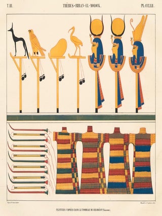 Item nr. 162539 Peinture copiee dans le Tombeau de Rhamses IV (Maiamoun). Thebes-Biban-El-Molouk....