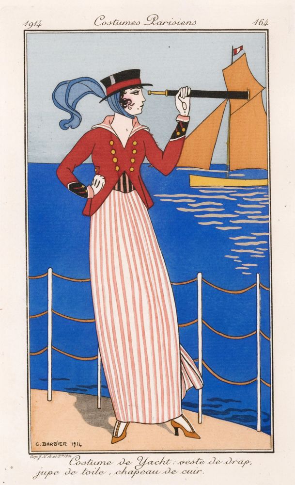 Item nr. 162550 Costume de Yacht. Costumes Parisiens. George Barbier.