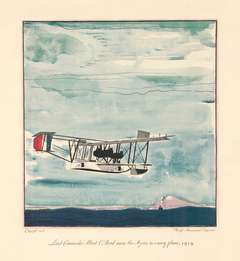 Item nr. 162614 Lieut-Commander Albert C. Read nears the Azores in a navy plane, 1919. Flights: Unforgettable Exploits of the Air. Frank Lemon.