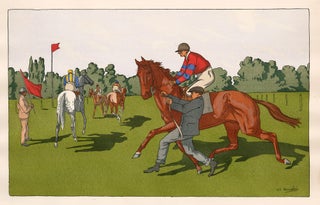 Item nr. 162632 Pochoir Equestrian Scene No. 5. Charles Ancelin