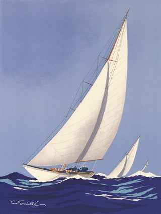 Item nr. 162729 Three Cutters Racing. Georges Fouille
