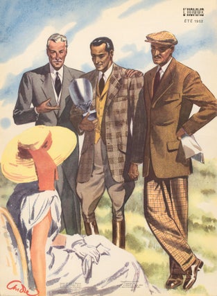 Item nr. 162735 A Day at the Races, suit jackets and slacks for Spring 1952. L'Homme. Andre