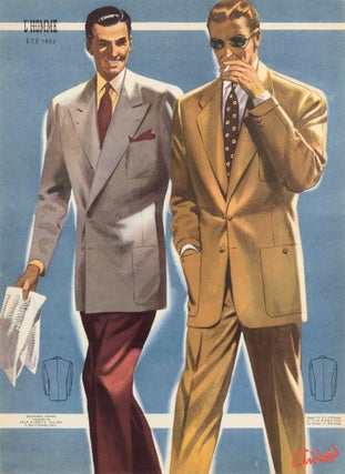 Item nr. 162736 A Miami Afternoon, lightweight linen suits for Spring 1952. L'Homme. Andre