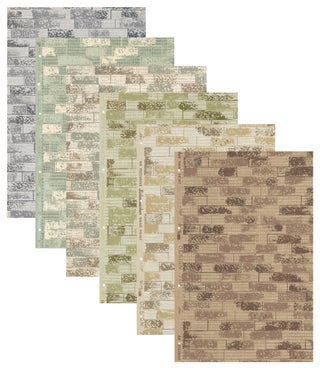 Item nr. 162967 Design 704 Wallpaper Samples. Schumacher's Taliesin Line of Decorative Fabrics...