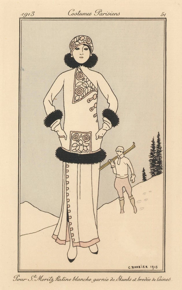 Item nr. 163182 Ski Outfit. Costumes Parisiens. George Barbier, Costumes Parisiens.