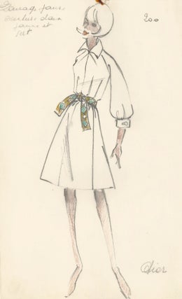 Item nr. 163200 Dior Fashion Illustration. French School