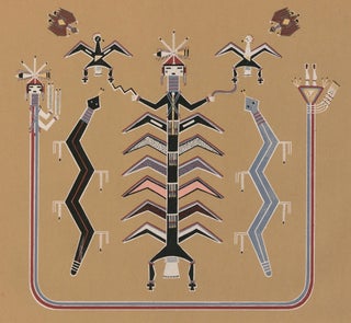 Item nr. 163343 The Final Ascension of Scavenger Attended by Lightnings (Bead Chant). Navajo...
