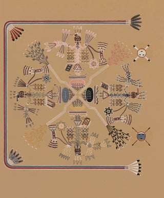 Item nr. 163352 The Four Mountains (Shooting Chant). Navajo Medicine Man: Sandpaintings and...