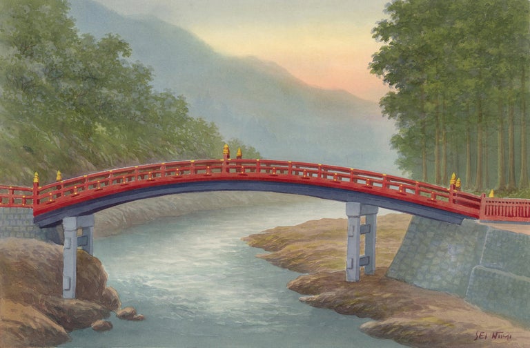 Item nr. 163392 The Sacred Bridge at Nikko. Sei Niimi.