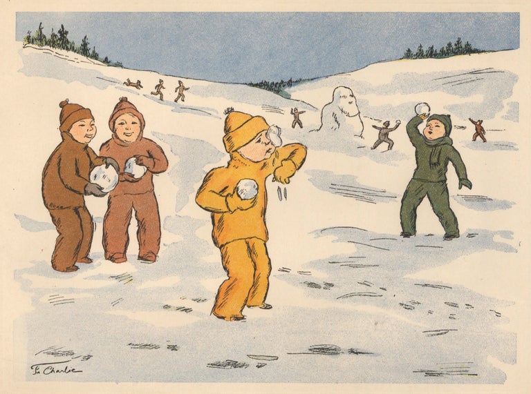 Item nr. 163486 Snowball Fight. Charlie, French School.