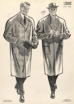 Item nr. 163491 Men in Tweed Overcoats. L'Homme. Jean Darroux