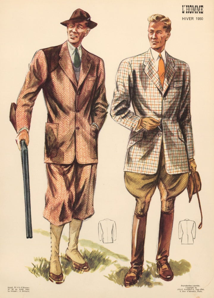 Item nr. 163494 Hunting Outfits. L'Homme. J. Dufaut, Jean Darroux.