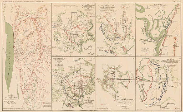 Item nr. 163563 Vicksburg and Jackson Campaign. Atlas to Accompany the Official Records of the Union and Confederate Armies. The United States War Department.