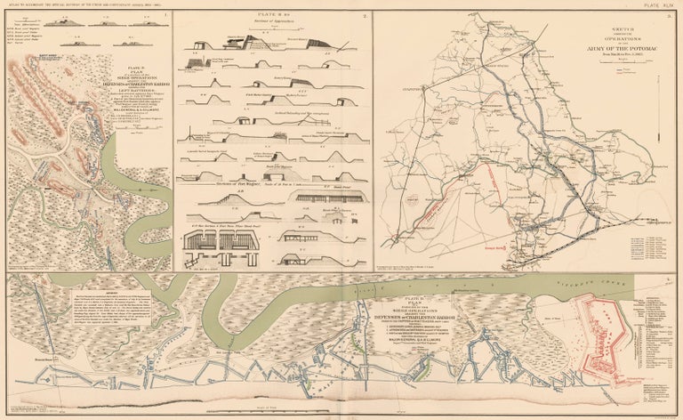 Item nr. 163569 Morris Island and Mine Run Campaign. Atlas to Accompany the Official Records of the Union and Confederate Armies. The United States War Department.