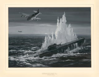 Item nr. 163598 Sunderland Flying Boat R.A.A.F. Attacking Italian U Boat, 1942. Roland Davies