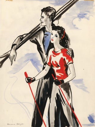 Item nr. 163640 A Ski Date. Marianne Clouzot