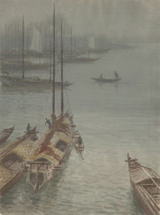 Item nr. 163723 Boats in the fog. S. Tosuke