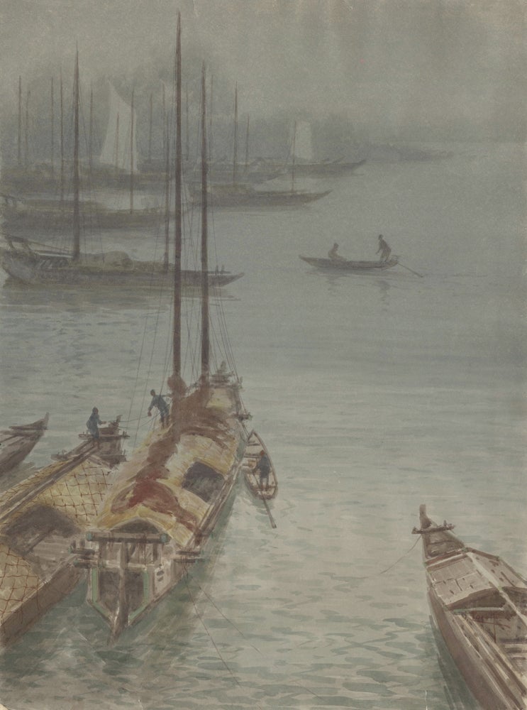 Item nr. 163723 Boats in the fog. S. Tosuke.