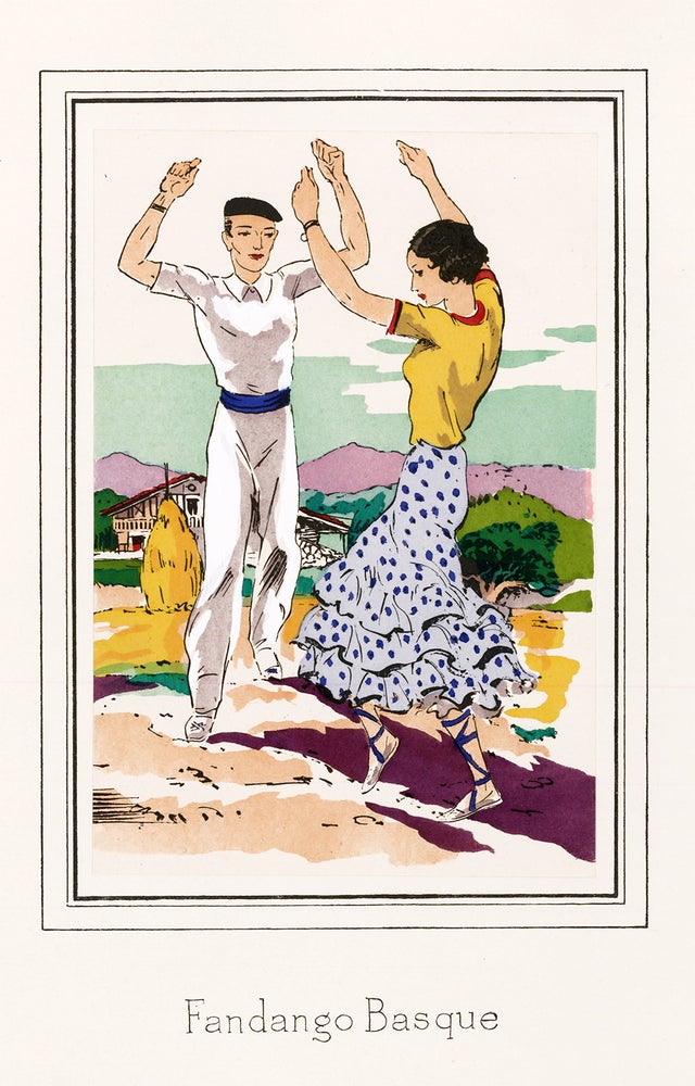 Item nr. 163739 Fandango Basque. La dans à travers les ages. André Hofer.