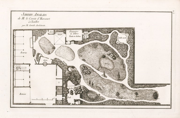 Item nr. 164333 Jardins Anglais de M. le Comte d'Harcourt a Chaillot. George Louis Le Rouge.