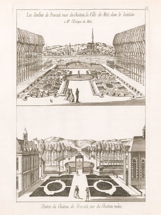 Item nr. 164338 Les Jardins de Frescati vues du Chateauy, la Ville de Metz dans le lointain....